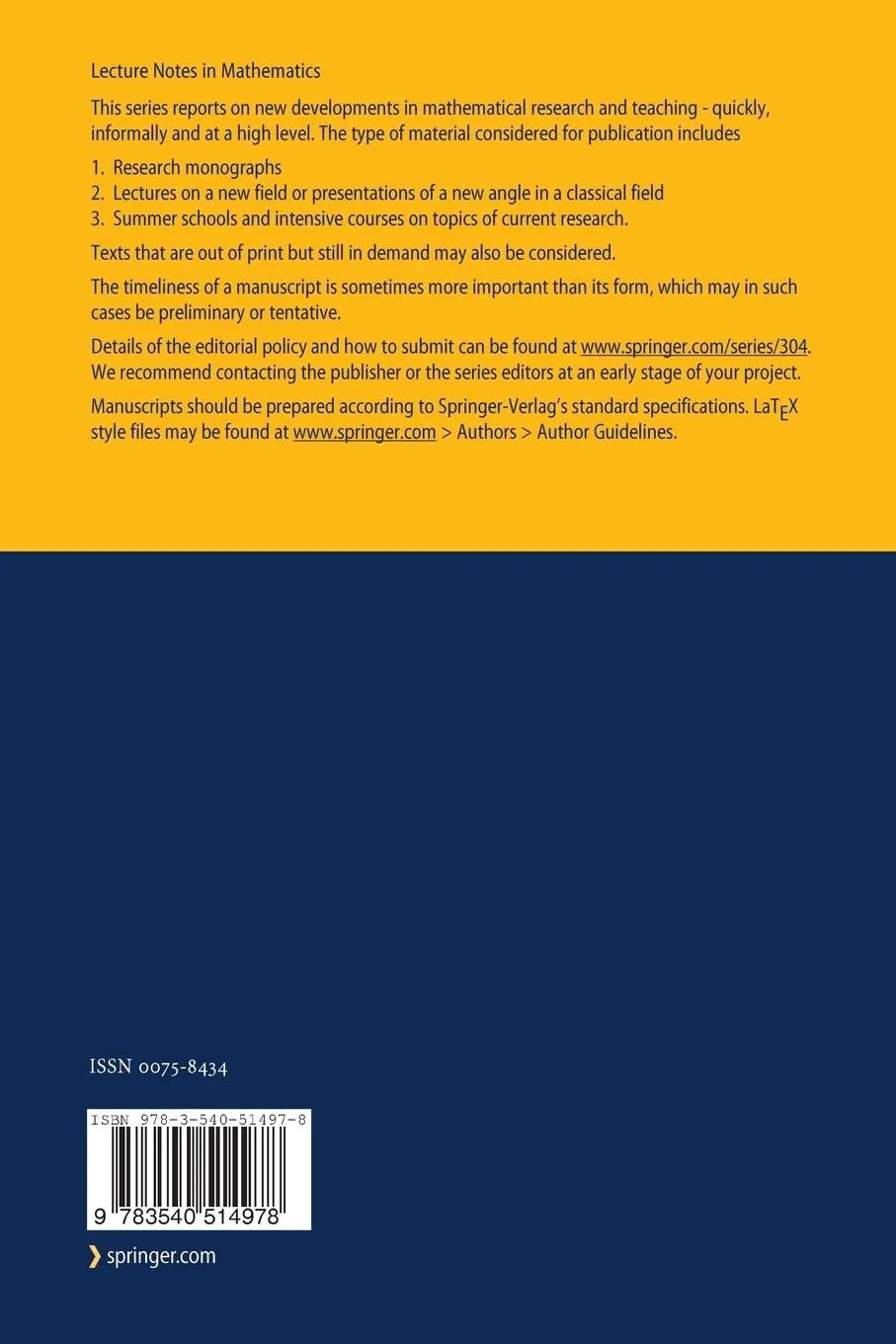 Rückseite: 9783540514978 | Differential Geometry in the Large | Heinz Hopf | Taschenbuch | viii