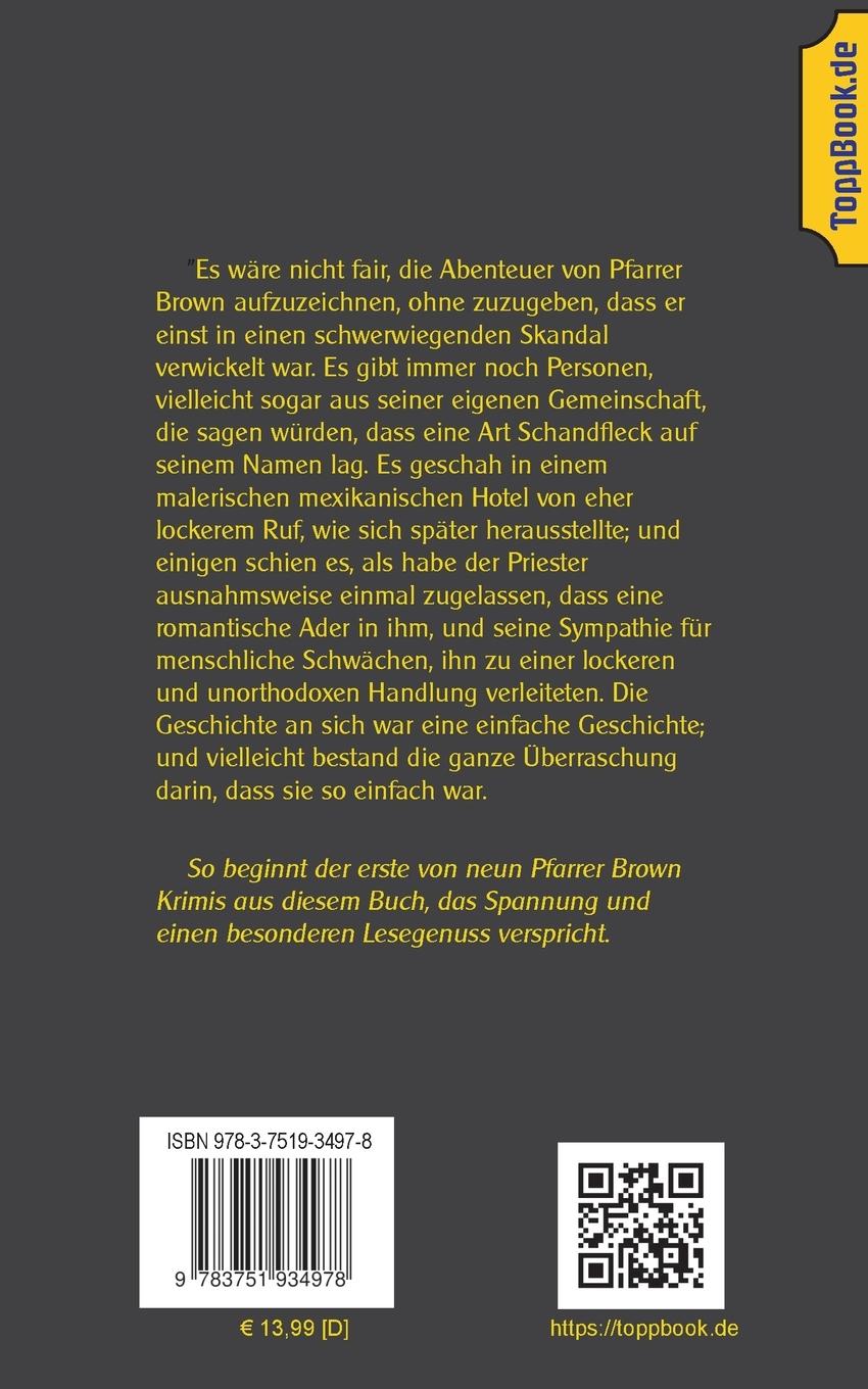 Rückseite: 9783751934978 | Der Skandal um Pfarrer Brown | Sammelband mit 9 Father Brown Krimis