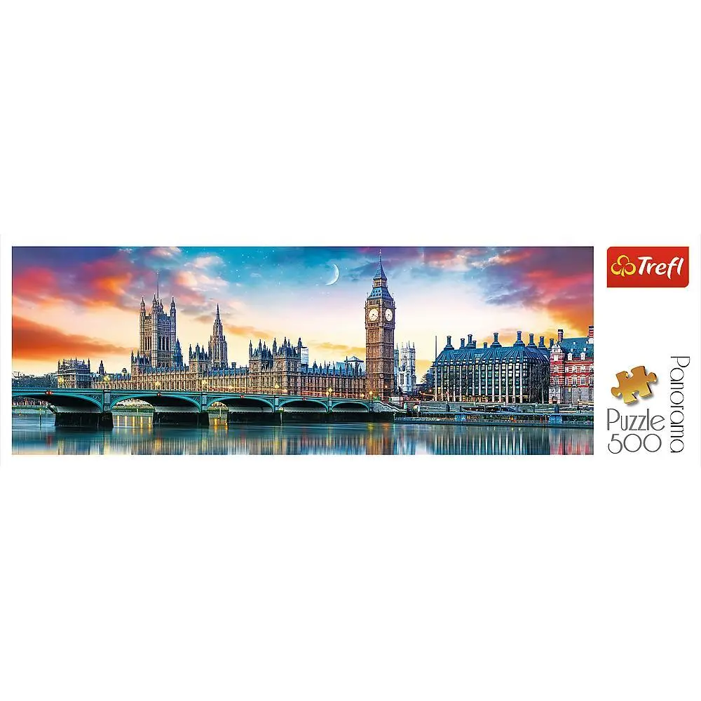 Bild: 5900511295078 | Puzzles - "500 Panorama" - Big Ben und Palast of Westminster, London
