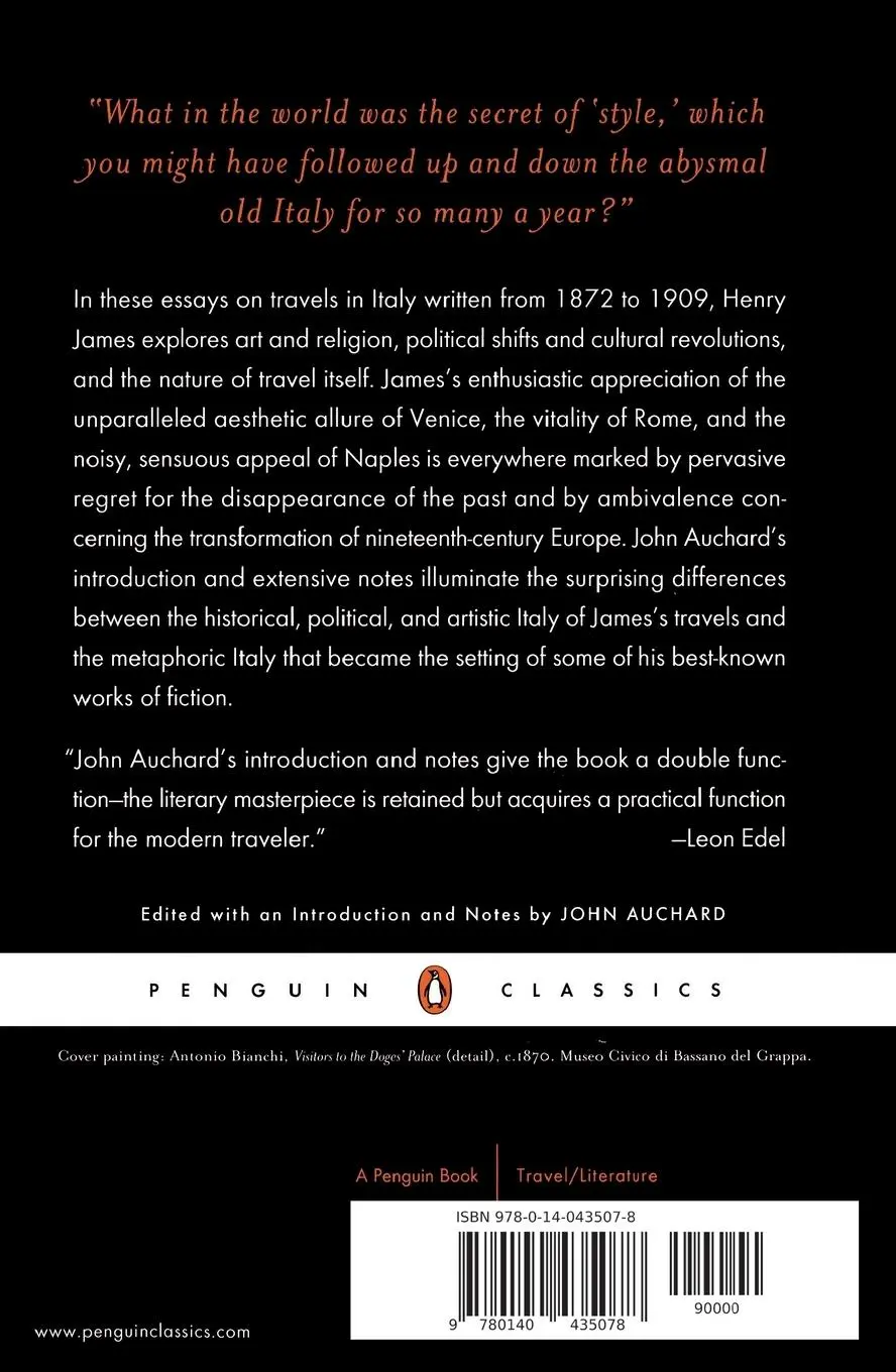 Rückseite: 9780140435078 | Italian Hours | Henry James | Taschenbuch | Einband - flex.(Paperback)