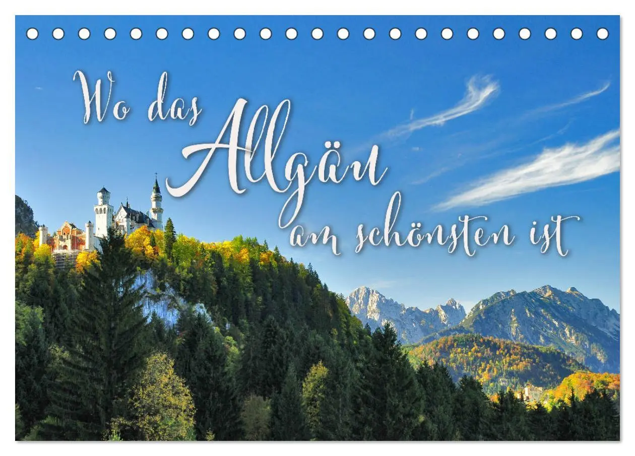 Cover: 9783457275078 | Wo das Allgäu am schönsten ist (Tischkalender 2026 DIN A5 quer),...