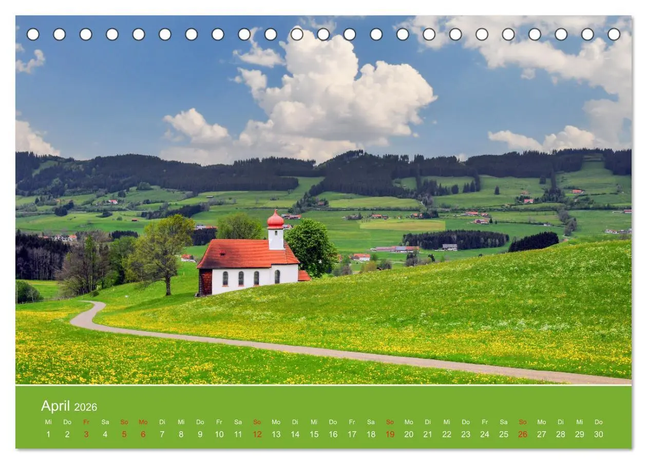 Bild: 9783457275078 | Wo das Allgäu am schönsten ist (Tischkalender 2026 DIN A5 quer),...