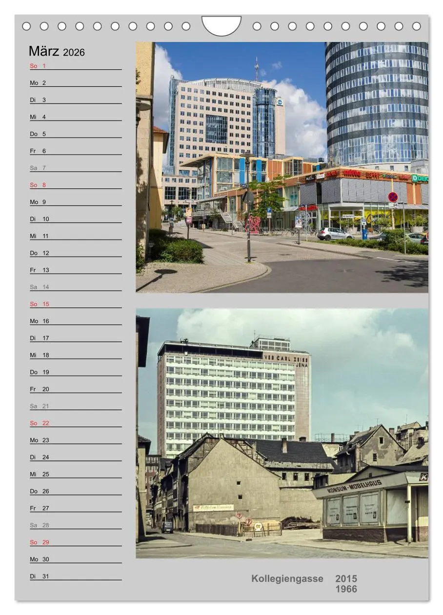 Bild: 9783516435078 | Jena im Wandel (Wandkalender 2026 DIN A4 hoch), CALVENDO...