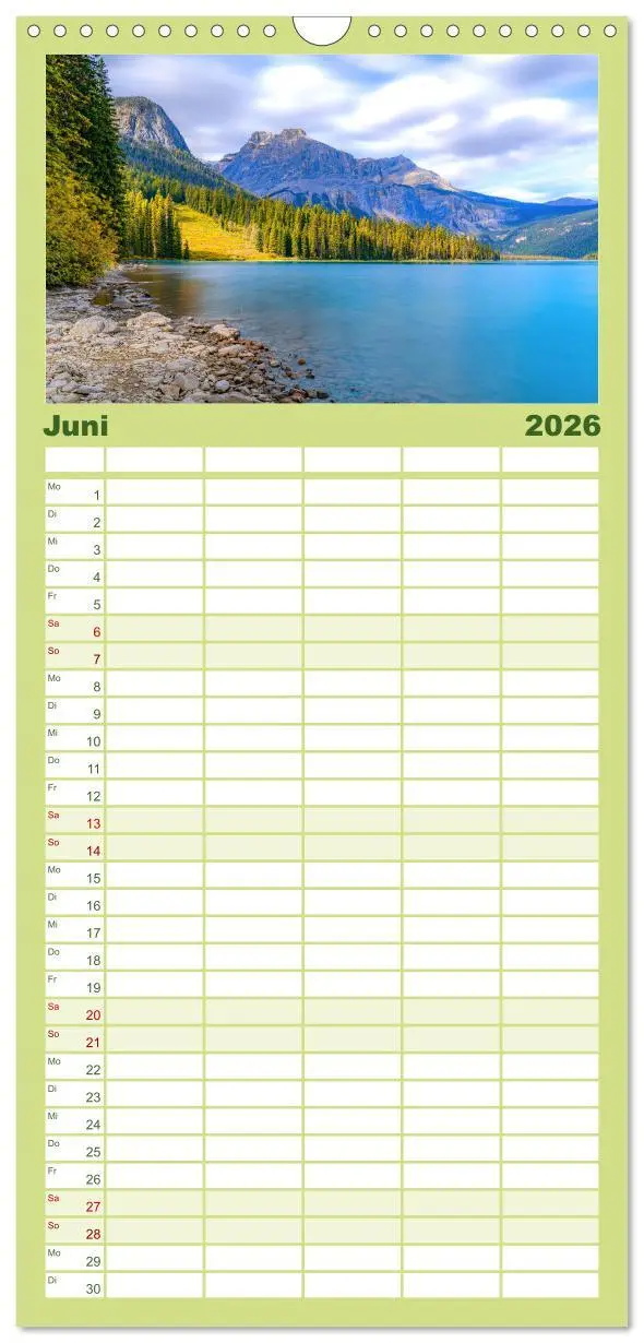 Bild: 9783516505078 | Familienplaner 2026 - British Columbia - Faszination Kanada mit 5...