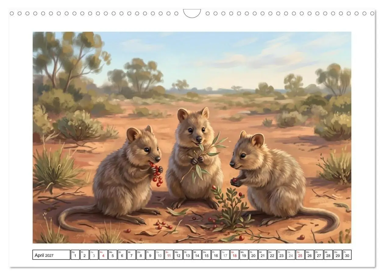 Bild: 9783516815078 | Quokkas - Glückliche Momente im australischen Busch (Wandkalender...