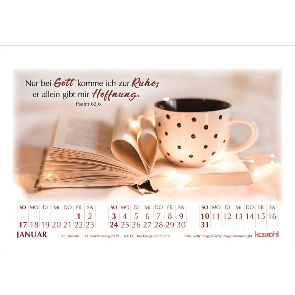 Bild: 9783754895078 | In seinem Licht 2027 | Kalender mit Stimmungsbildern und Bibelworten