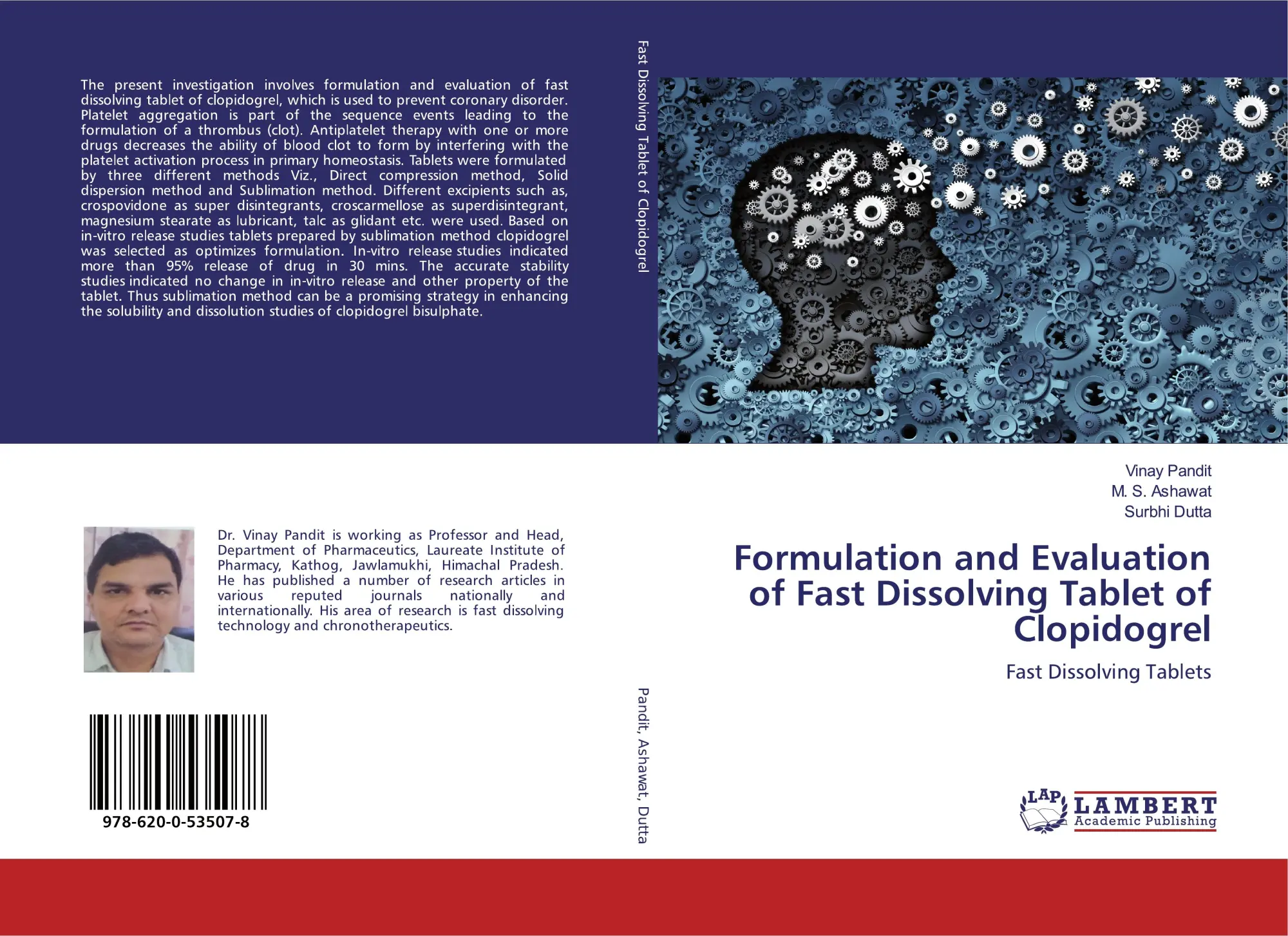 Cover: 9786200535078 | Formulation and Evaluation of Fast Dissolving Tablet of Clopidogrel