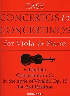 Cover: 9780711995178 | Concertino in G Op. 15 | Viola and Piano | Ferdinand Kuchler | Buch