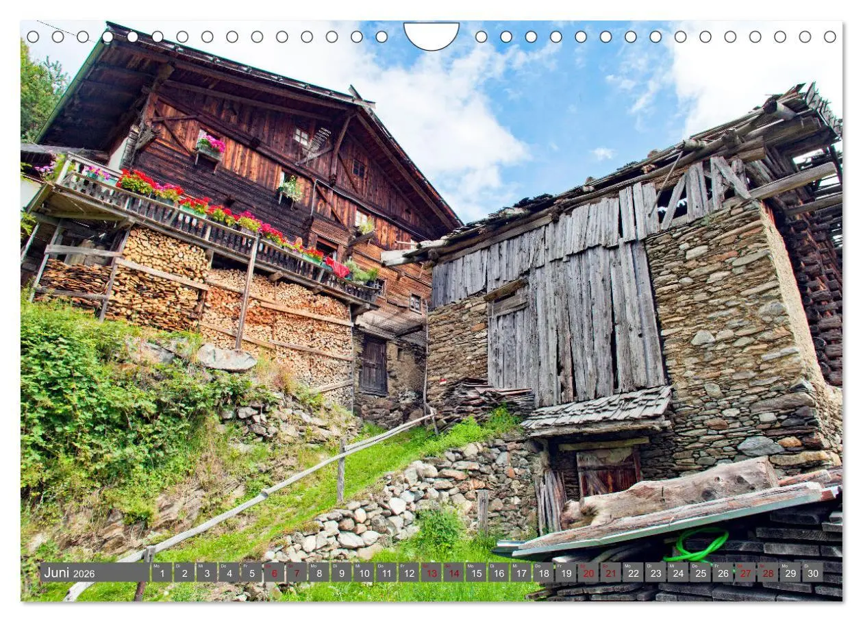 Bild: 9783457335178 | Ultental Wunderschöne alte Bauernhäuser (Wandkalender 2026 DIN A4...