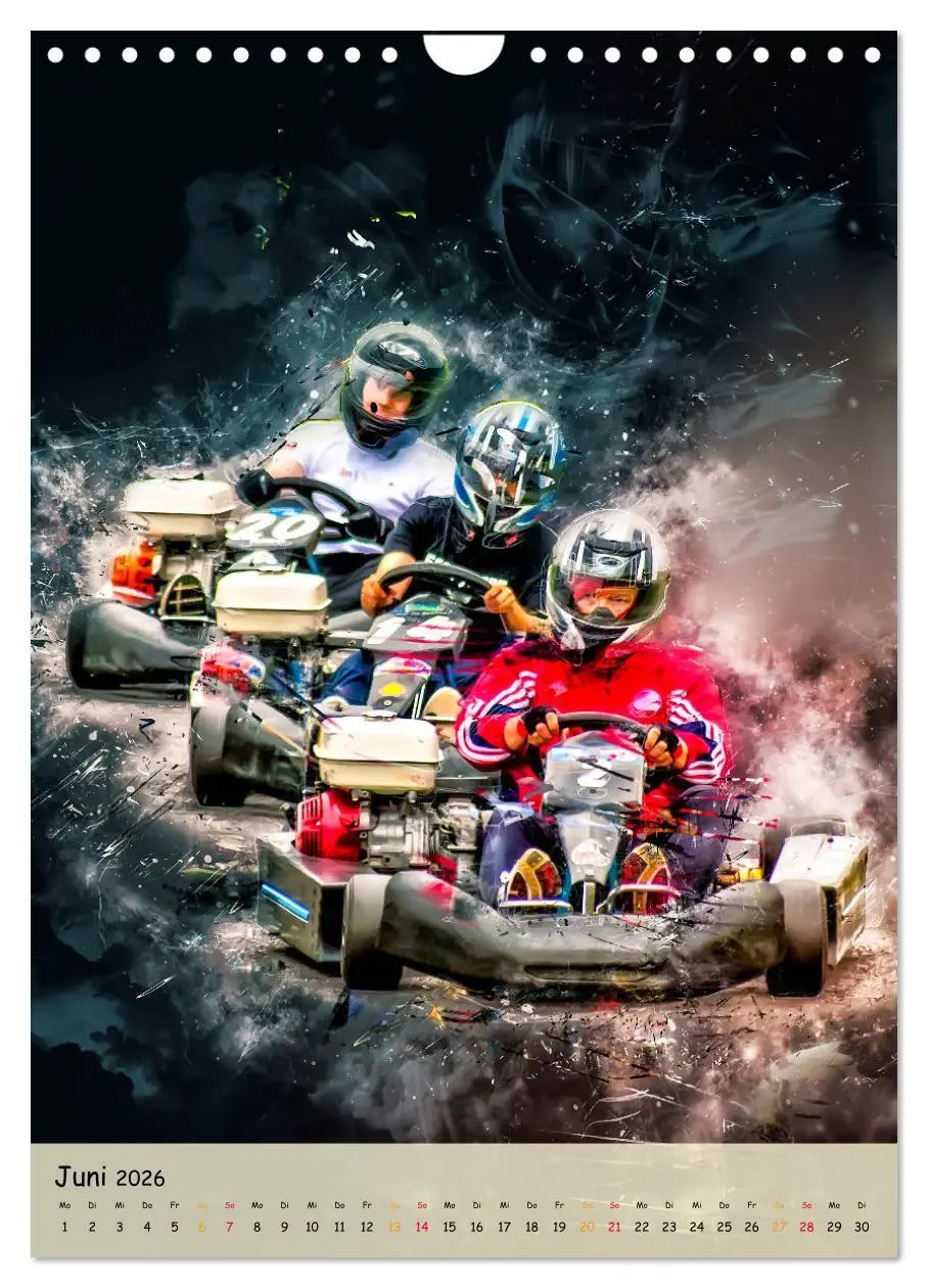 Bild: 9783516355178 | Gokart spektakulär (Wandkalender 2026 DIN A4 hoch), CALVENDO...