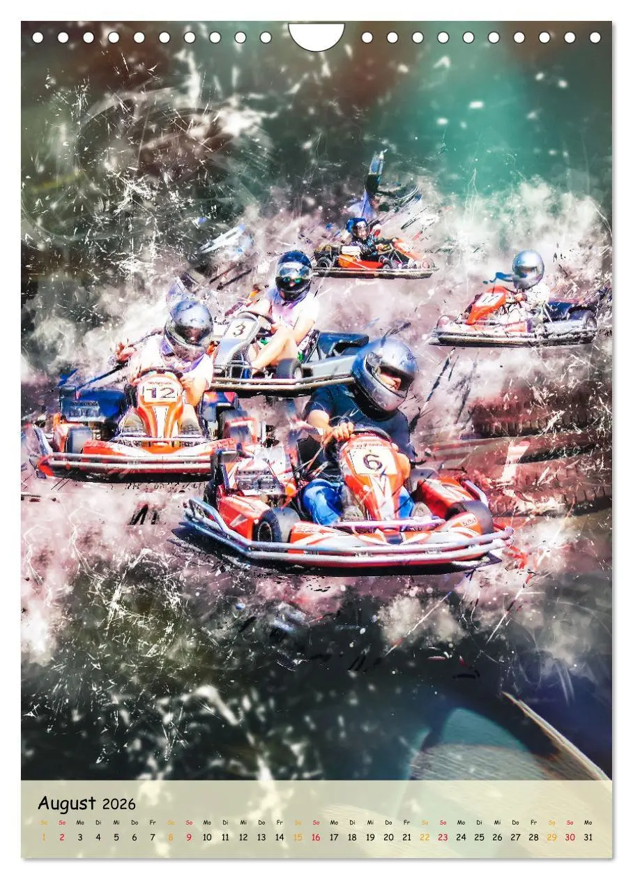 Bild: 9783516355178 | Gokart spektakulär (Wandkalender 2026 DIN A4 hoch), CALVENDO...