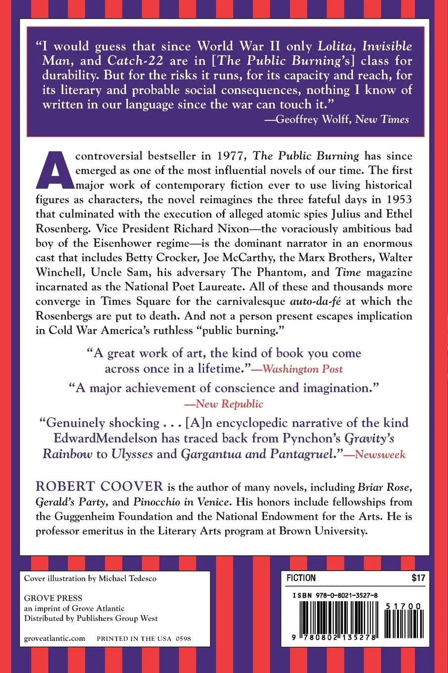 Rückseite: 9780802135278 | Public Burning | Robert Coover | Taschenbuch | Kartoniert / Broschiert