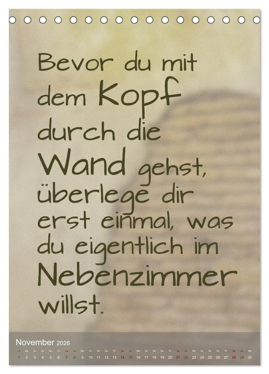 Bild: 9783516345278 | Heute ist ein guter Tag (Tischkalender 2026 DIN A5 hoch), CALVENDO...