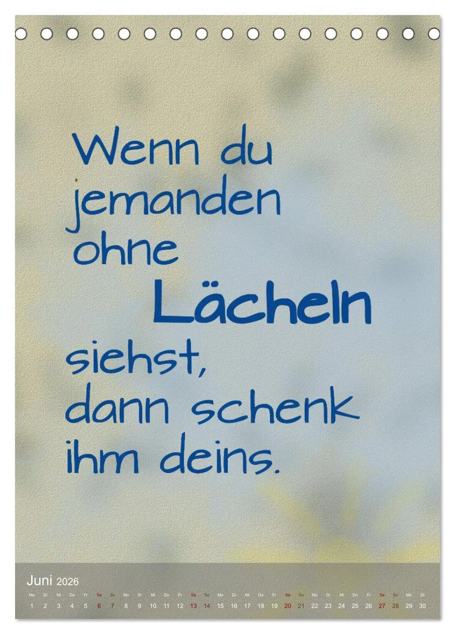 Bild: 9783516345278 | Heute ist ein guter Tag (Tischkalender 2026 DIN A5 hoch), CALVENDO...