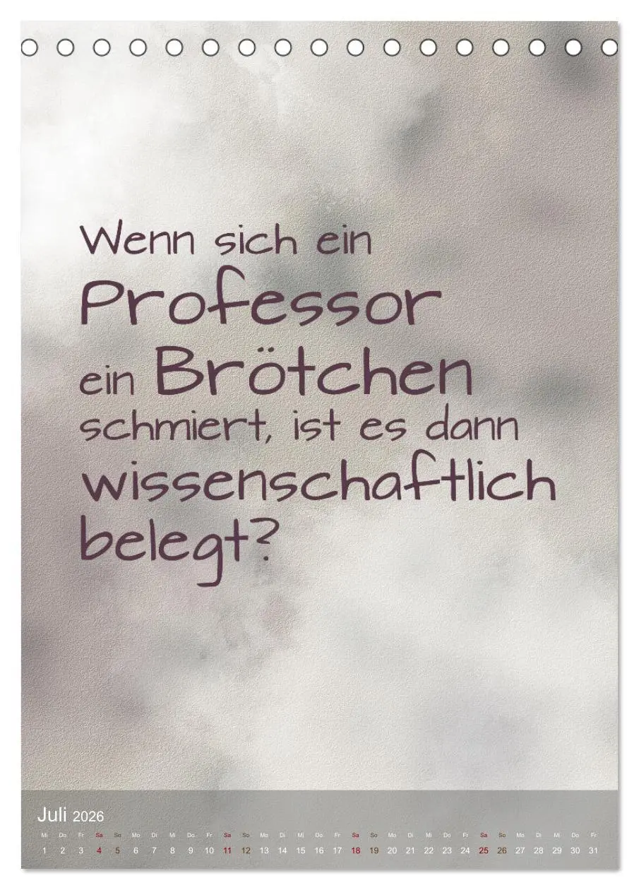 Bild: 9783516345278 | Heute ist ein guter Tag (Tischkalender 2026 DIN A5 hoch), CALVENDO...