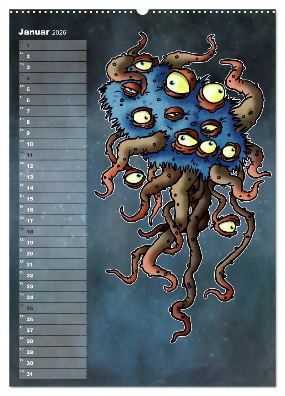 Bild: 9783516415278 | Bestiarium Vladi Krafft (hochwertiger Premium Wandkalender 2026 DIN...
