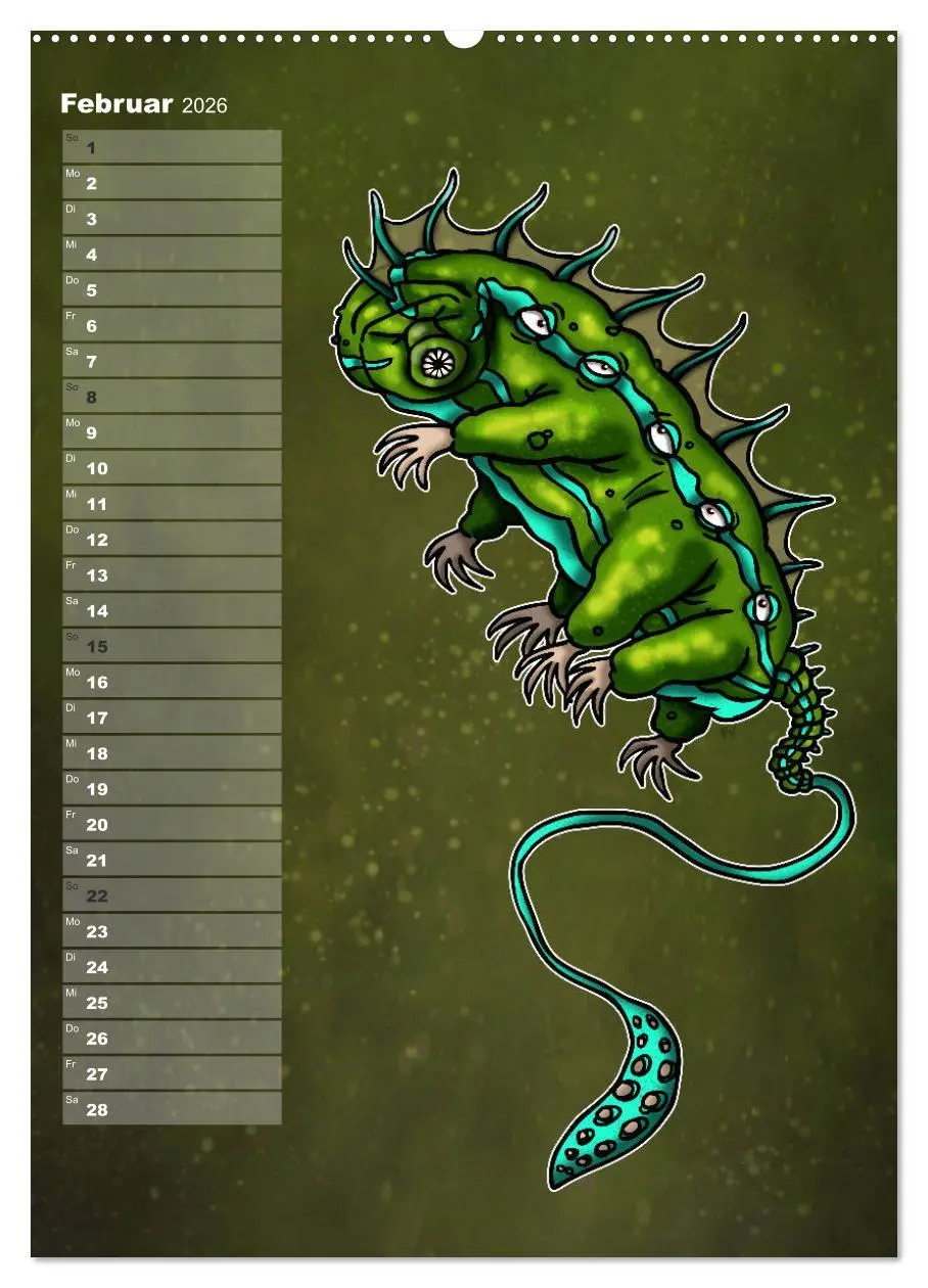 Bild: 9783516415278 | Bestiarium Vladi Krafft (hochwertiger Premium Wandkalender 2026 DIN...