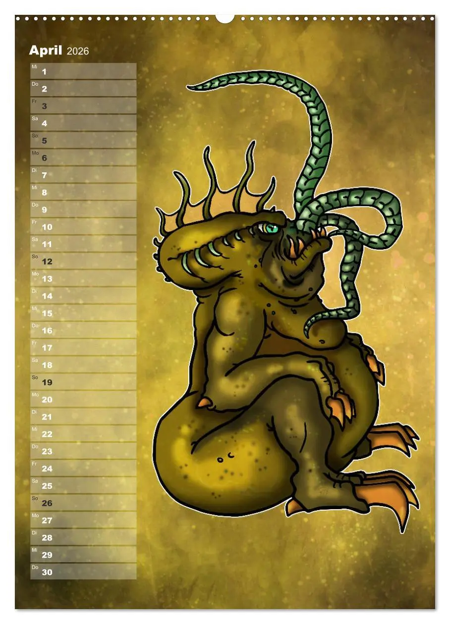 Bild: 9783516415278 | Bestiarium Vladi Krafft (hochwertiger Premium Wandkalender 2026 DIN...