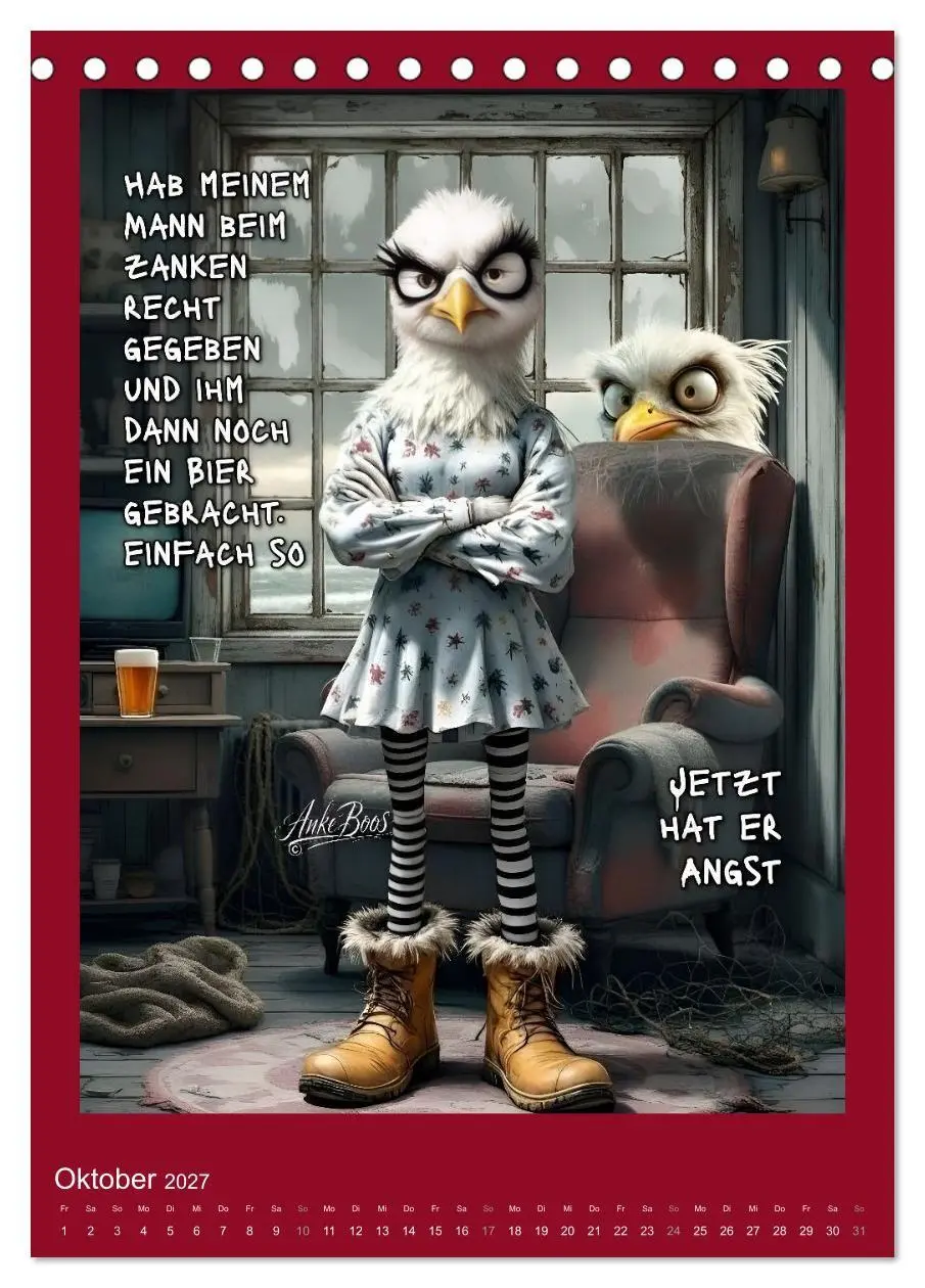 Bild: 9783594255278 | Böse Möwen - Moral ist ein Gerücht (Tischkalender 2027 DIN A5...