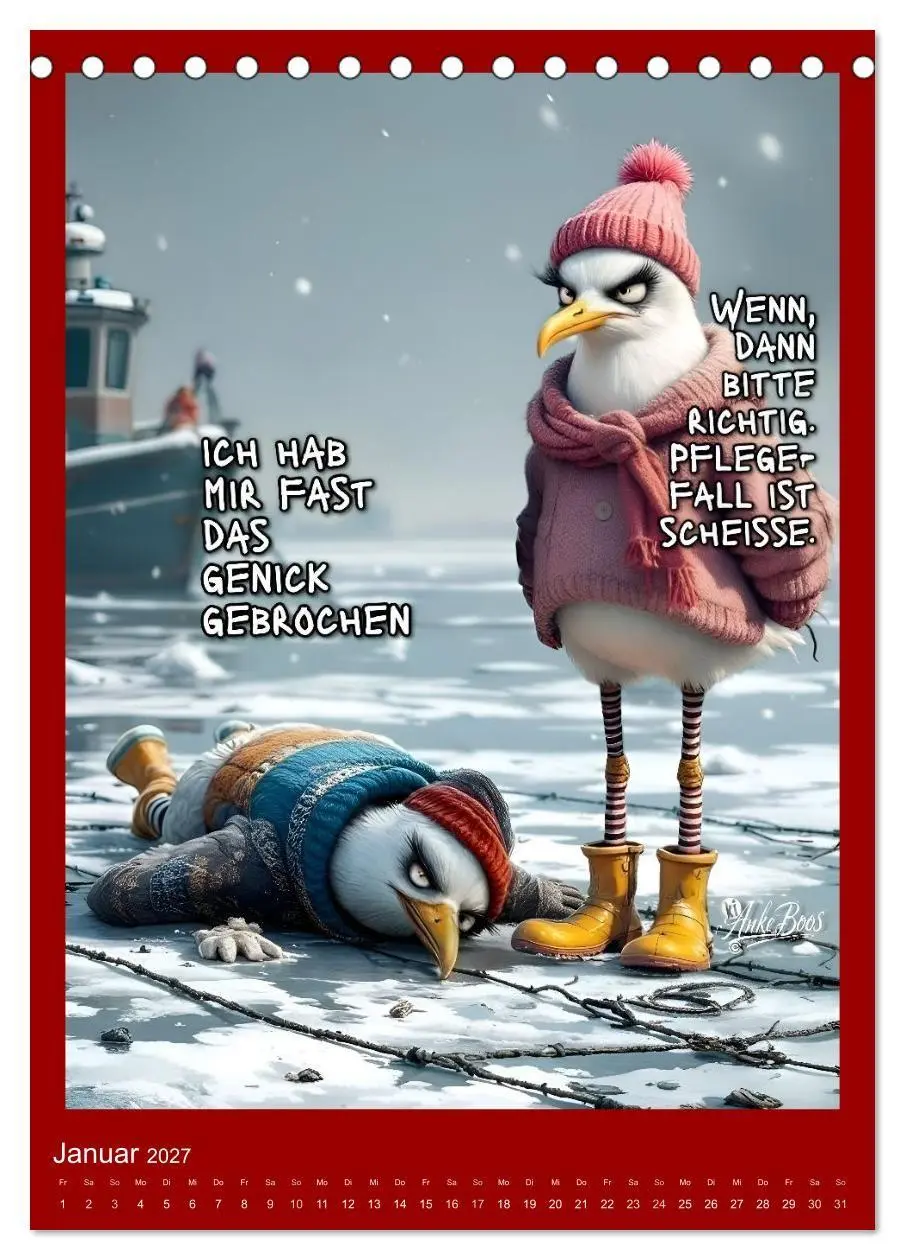 Bild: 9783594255278 | Böse Möwen - Moral ist ein Gerücht (Tischkalender 2027 DIN A5...
