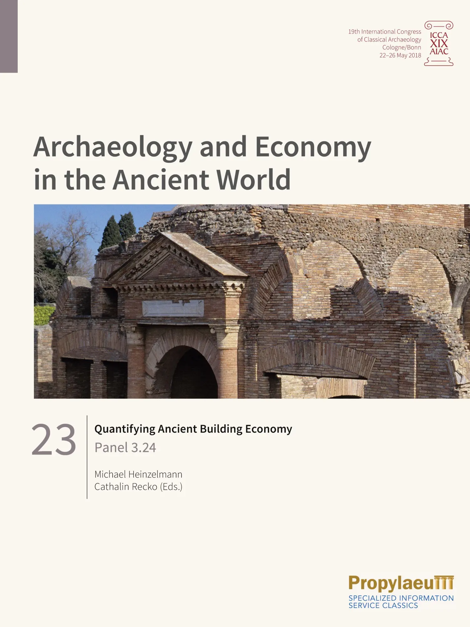 Cover: 9783948465278 | Quantifying Ancient Building Economy | Panel 3.24 | Taschenbuch | 2020