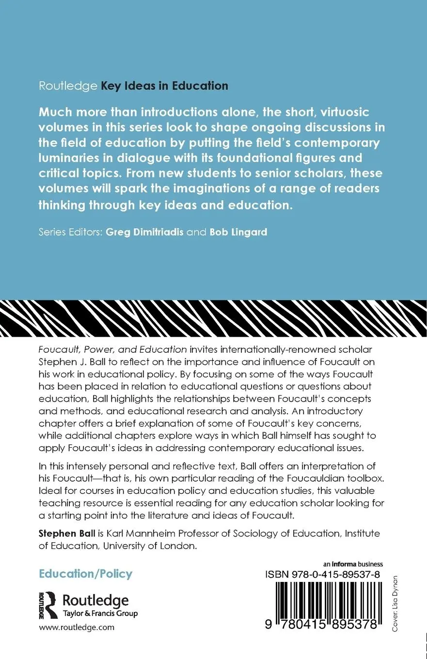 Rückseite: 9780415895378 | Foucault, Power, and Education | Stephen J. Ball | Taschenbuch | 2012