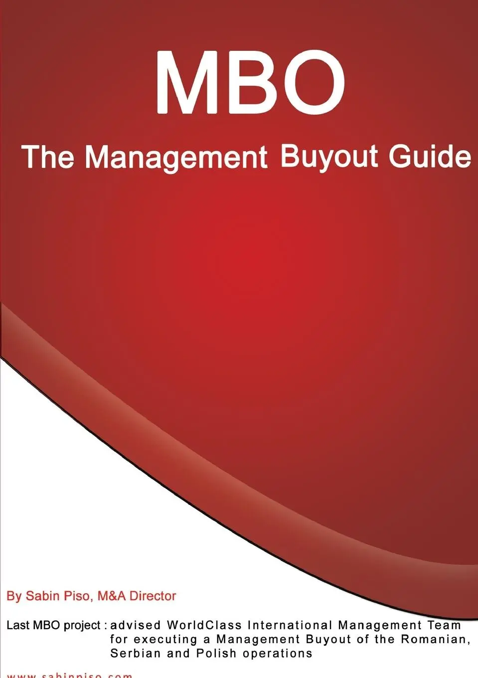 Cover: 9781312115378 | MBO - Management buyout guide | Sabin Piso | Taschenbuch | Englisch