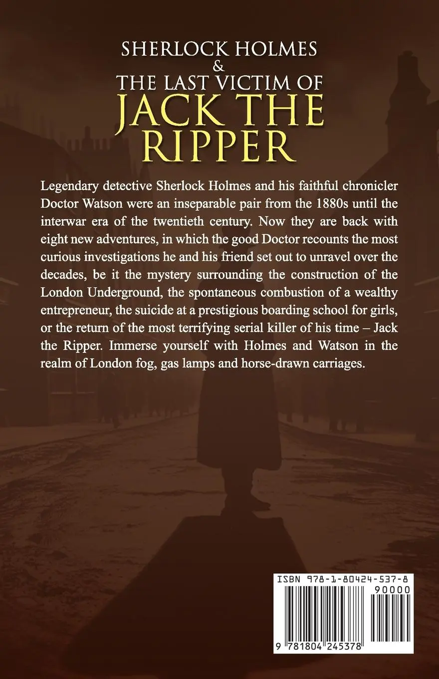 Rückseite: 9781804245378 | Sherlock Holmes and The Last Victim of Jack The Ripper | Petr Macek