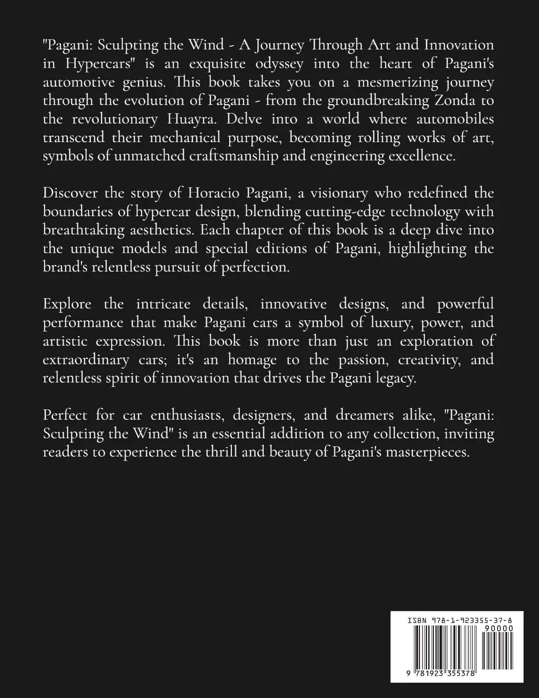 Rückseite: 9781923355378 | Pagani | Sculpting The Wind | Etienne Psaila | Taschenbuch | Englisch