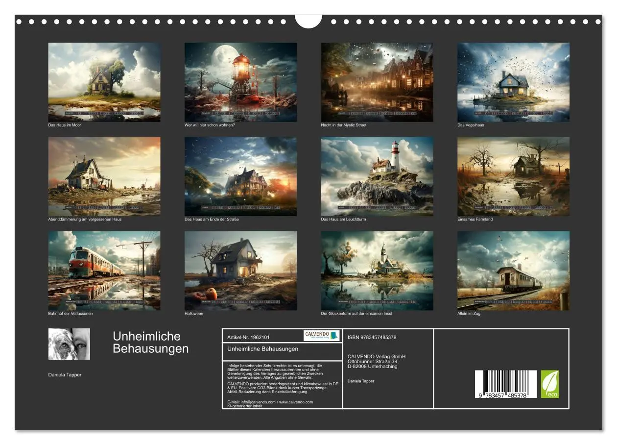 Bild: 9783457485378 | Unheimliche Behausungen (Wandkalender 2026 DIN A3 quer), CALVENDO...