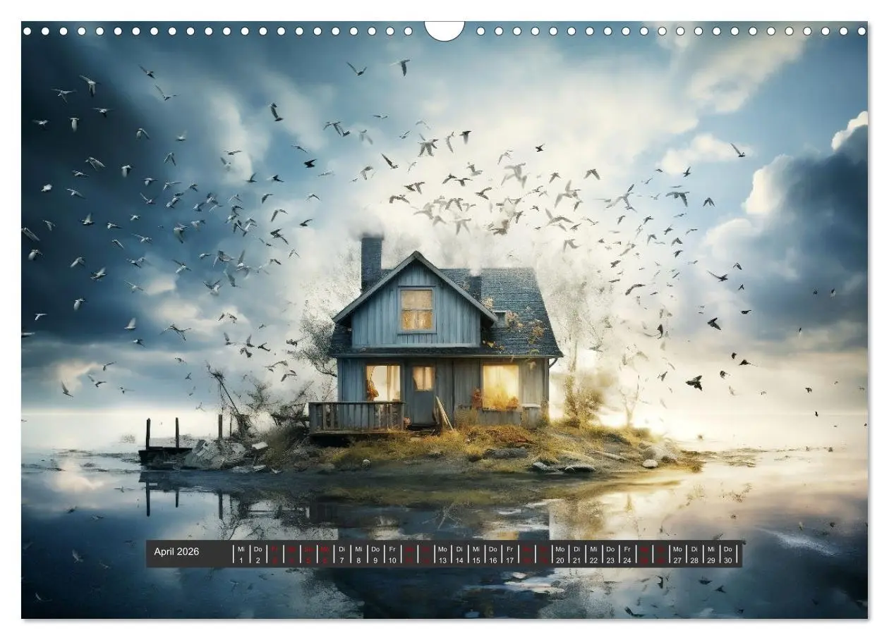 Bild: 9783457485378 | Unheimliche Behausungen (Wandkalender 2026 DIN A3 quer), CALVENDO...