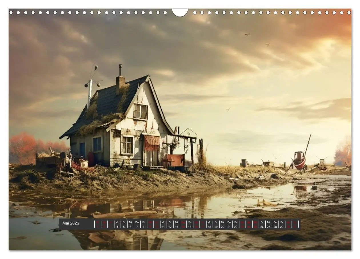 Bild: 9783457485378 | Unheimliche Behausungen (Wandkalender 2026 DIN A3 quer), CALVENDO...