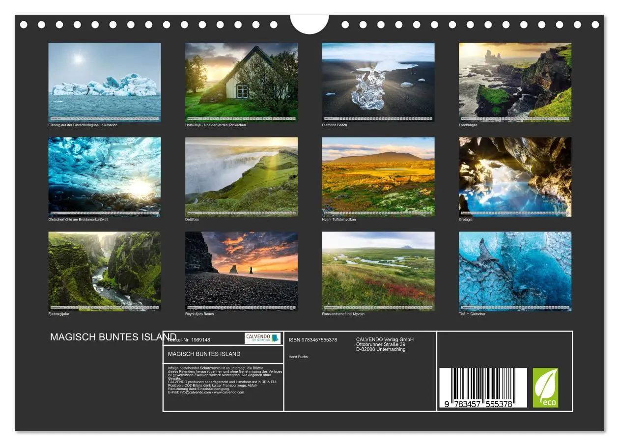 Bild: 9783457555378 | MAGISCH BUNTES ISLAND (Wandkalender 2026 DIN A4 quer), CALVENDO...