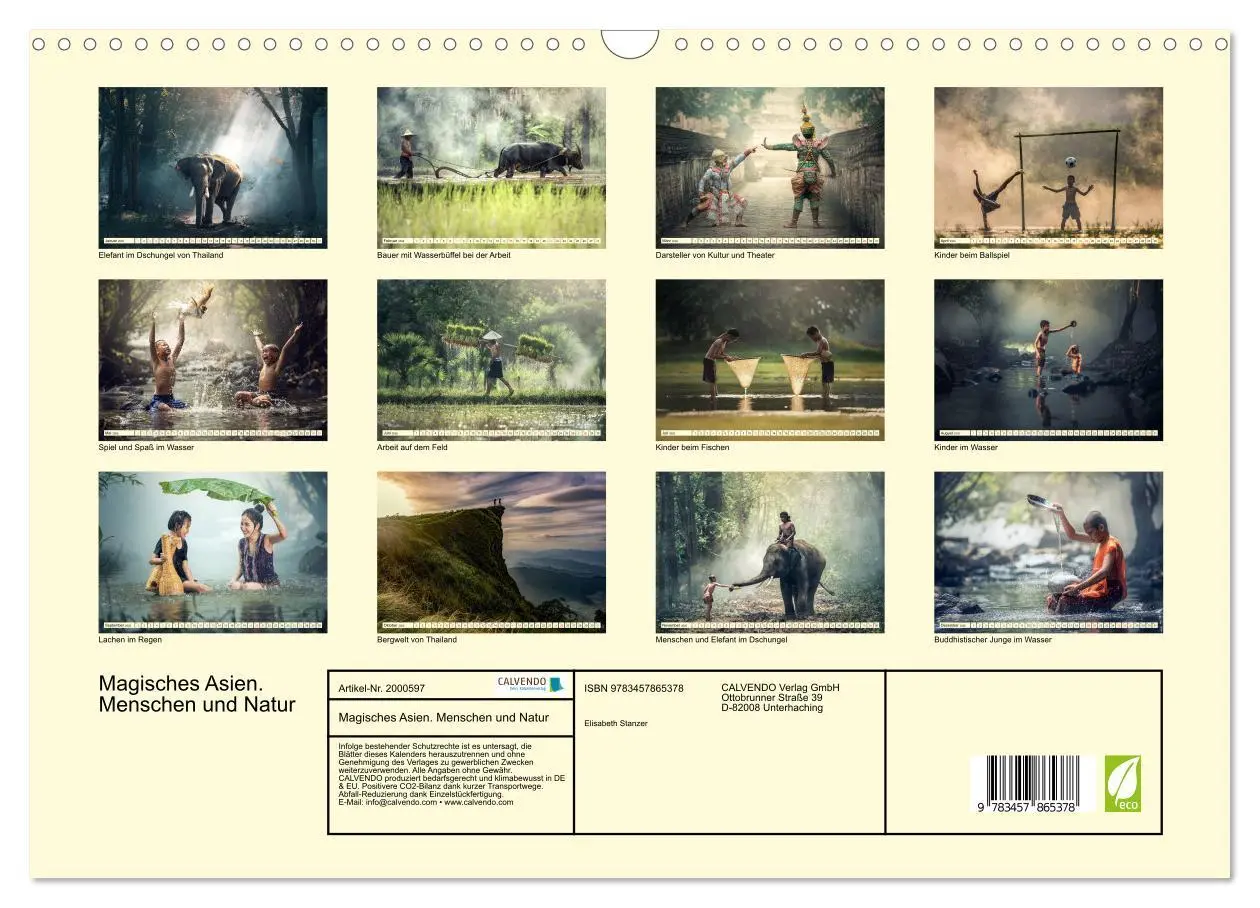Bild: 9783457865378 | Magisches Asien. Menschen und Natur (Wandkalender 2026 DIN A3...
