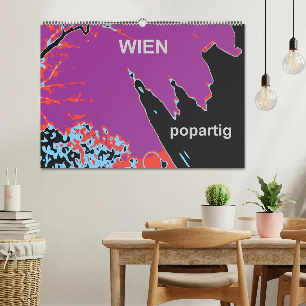 Bild: 9783516025378 | WIEN popartig (Wandkalender 2026 DIN A2 quer), CALVENDO Monatskalender
