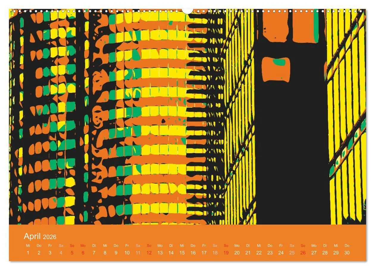 Bild: 9783516025378 | WIEN popartig (Wandkalender 2026 DIN A2 quer), CALVENDO Monatskalender