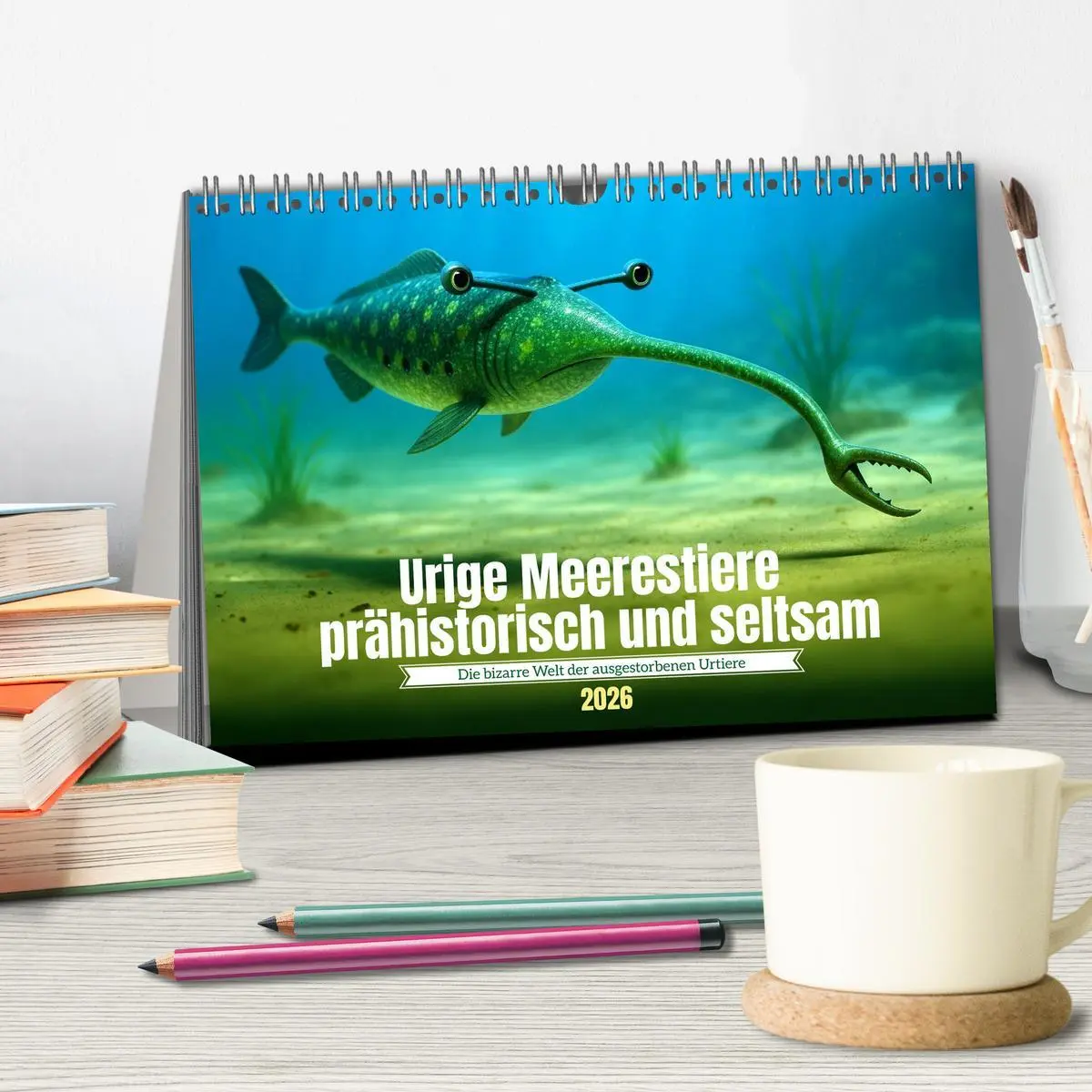 Bild: 9783516645378 | Urige Meerestiere prähistorisch und seltsam (Tischkalender 2026 DIN...
