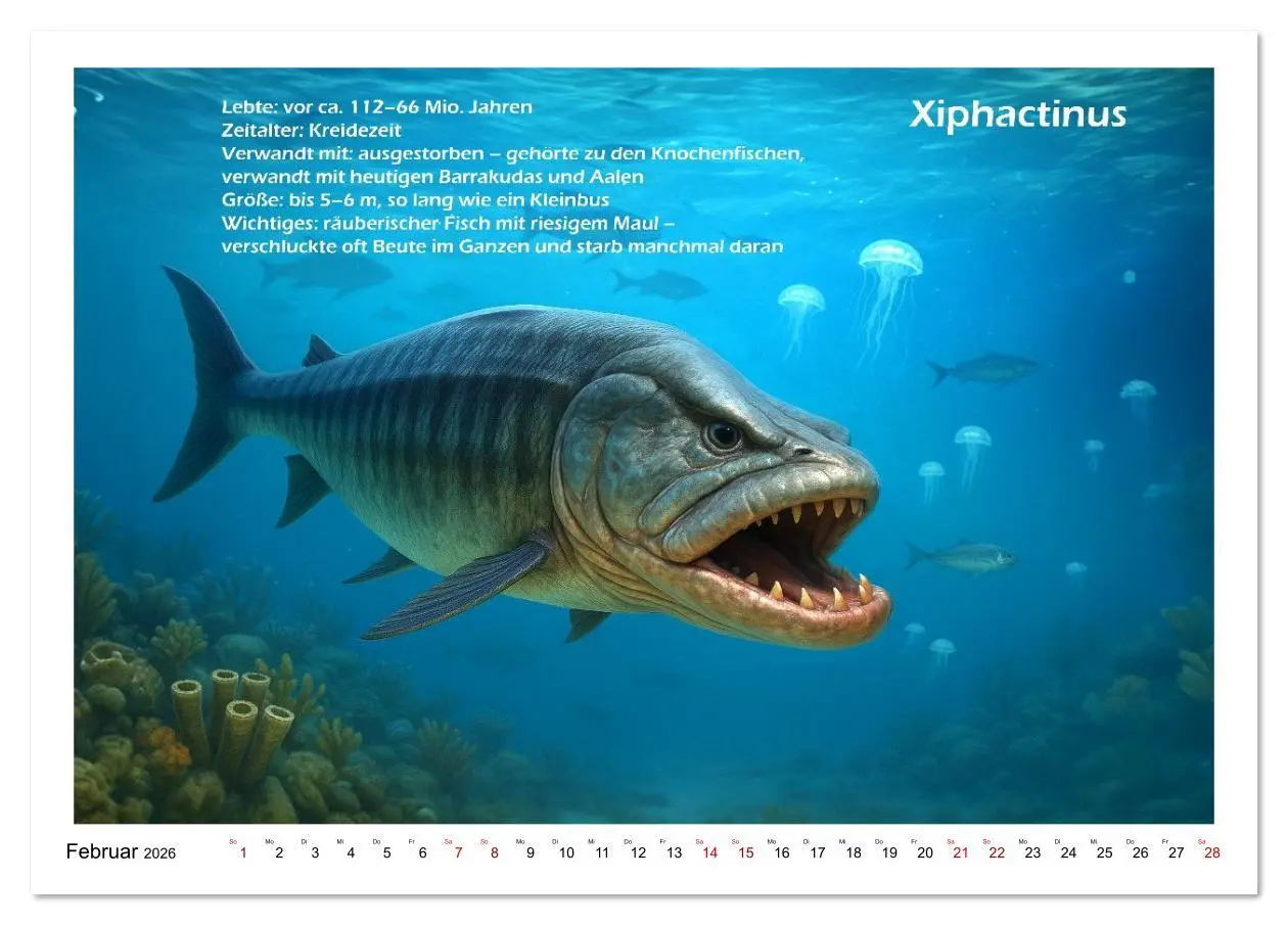 Bild: 9783516645378 | Urige Meerestiere prähistorisch und seltsam (Tischkalender 2026 DIN...