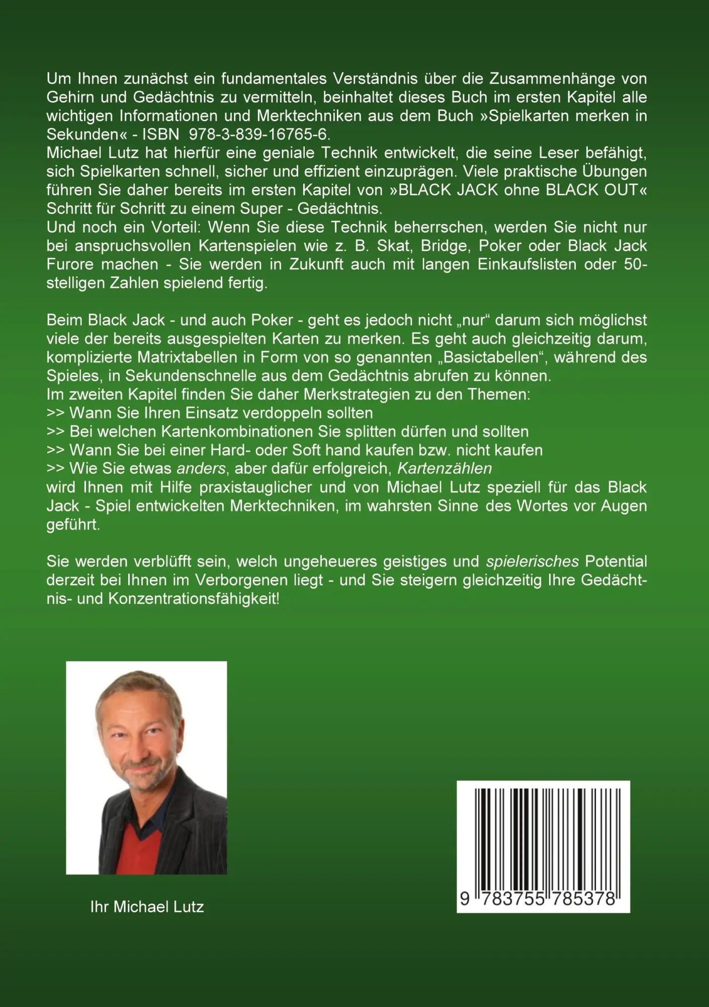 Rückseite: 9783755785378 | Black Jack ohne Black Out | Michael Lutz | Taschenbuch | 228 S. | 2022