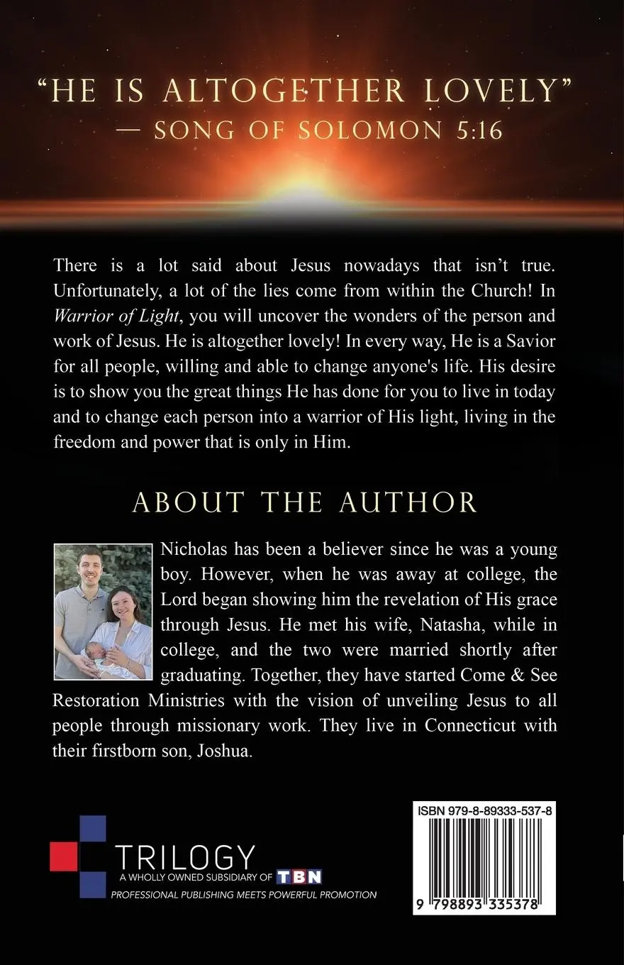 Rückseite: 9798893335378 | Warrior of Light | Revealing Jesus for all to See | Nicholas Corrado