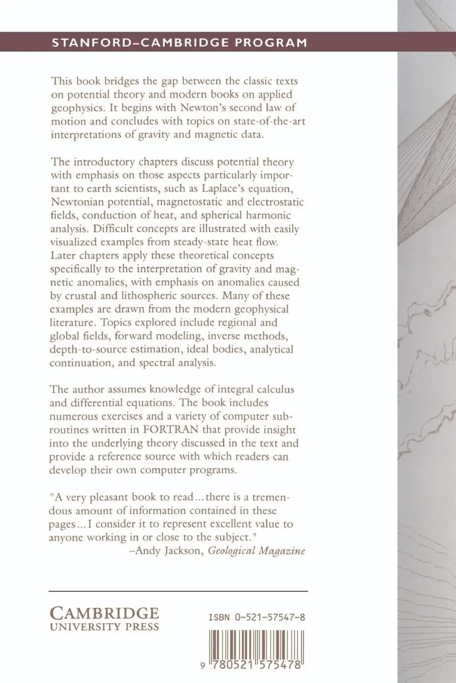 Rückseite: 9780521575478 | Potential Theory in Gravity and Magnetic Applications | Taschenbuch
