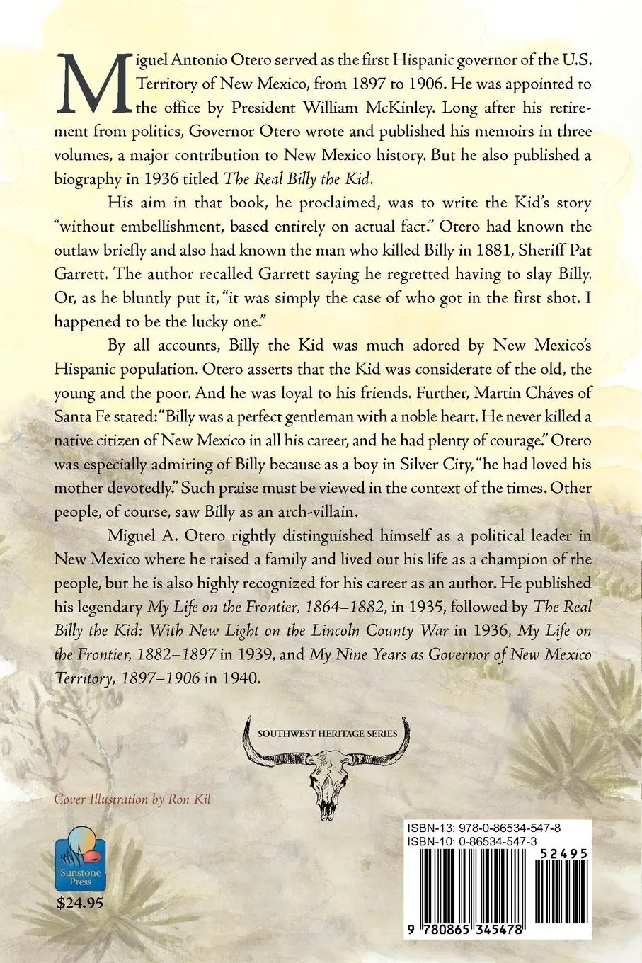 Rückseite: 9780865345478 | The Real Billy the Kid | with new light on the LINCOLN COUNTY WAR