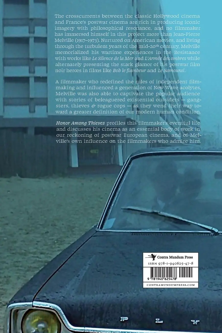 Rückseite: 9781940625478 | Honor Among Thieves | The Cinema of Jean-Pierre Melville | Dickos