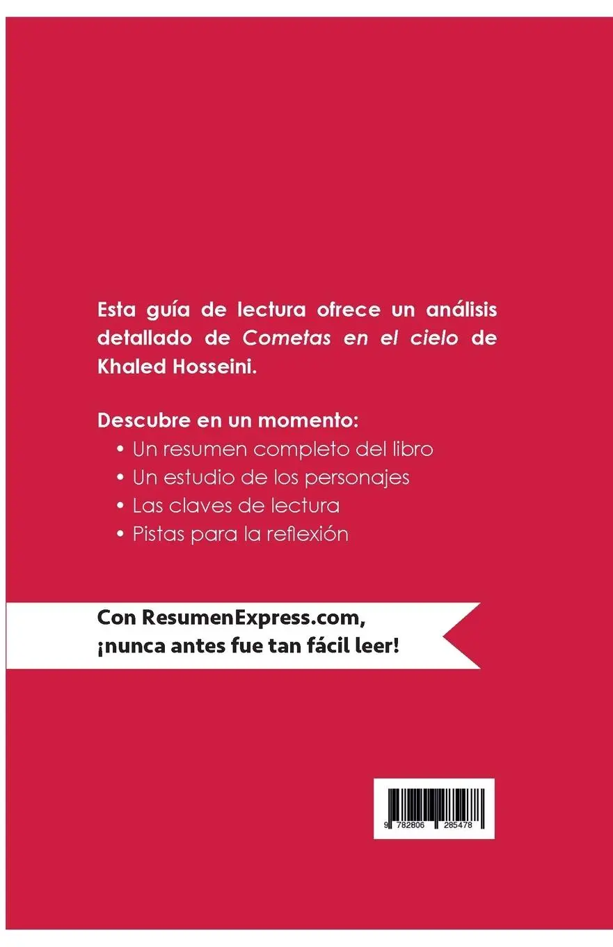 Rückseite: 9782806285478 | Cometas en el cielo de Khaled Hosseini (Guía de lectura) | Perrel