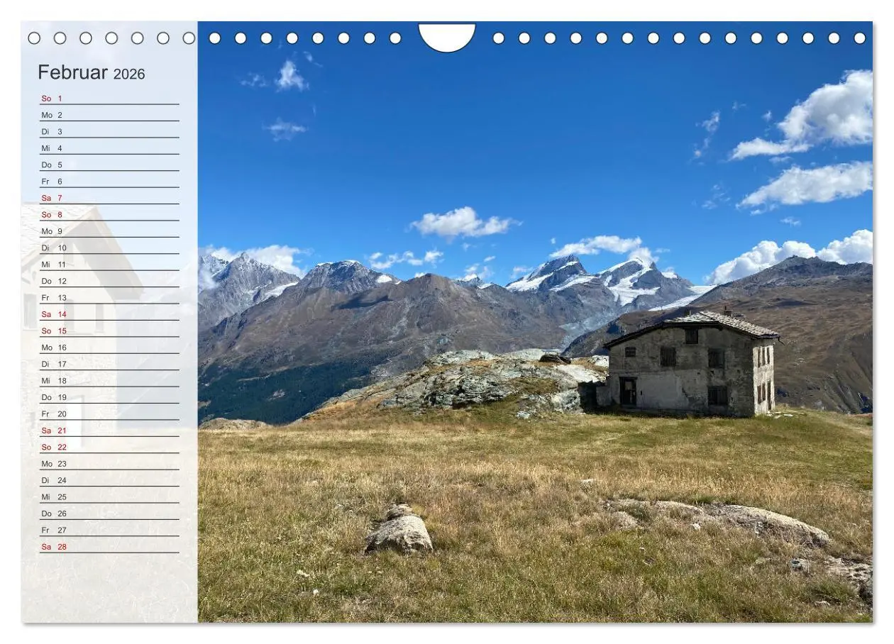 Bild: 9783457305478 | Alpenauszeit - Die Berghütten unserer Alpen (Wandkalender 2026 DIN...