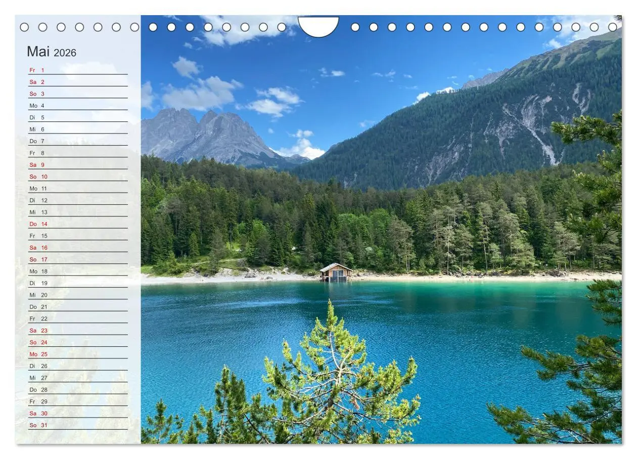 Bild: 9783457305478 | Alpenauszeit - Die Berghütten unserer Alpen (Wandkalender 2026 DIN...