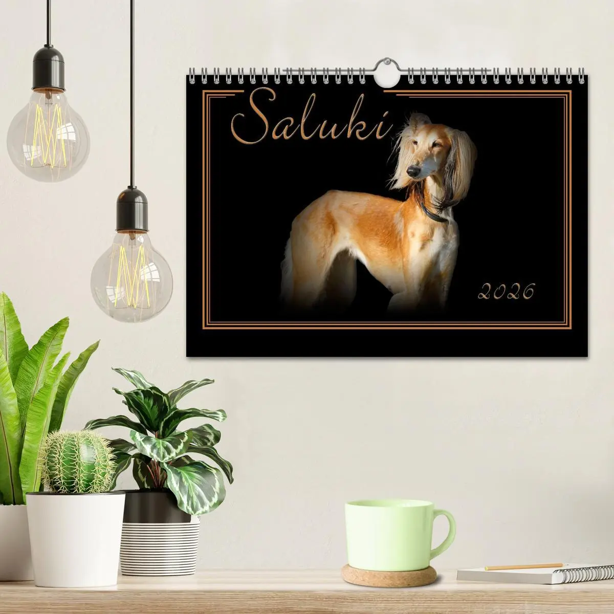 Bild: 9783457545478 | Saluki 2026 (Wandkalender 2026 DIN A4 quer), CALVENDO Monatskalender