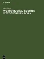 Cover: 9783484105478 | Wörterbuch zu Goethes West-östlichem Divan | Christa Dill | Buch | LIV