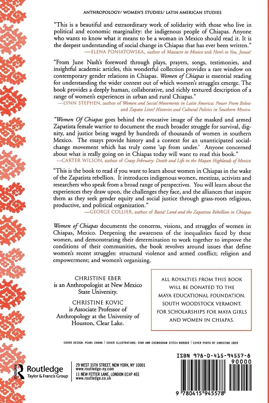 Rückseite: 9780415945578 | Women of Chiapas | Making History in Times of Struggle and Hope | Buch