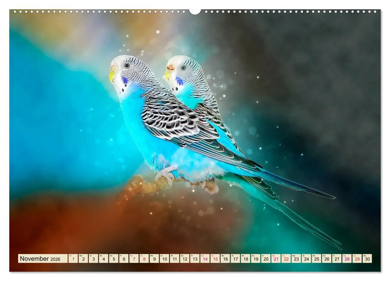 Bild: 9783457845578 | Wunderschöner Wellensittich (Wandkalender 2026 DIN A2 quer),...